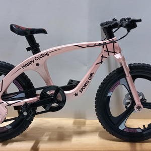 핑크 자전거 미니어쳐모형 이미지