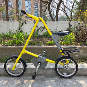 (새제품급)스트라이다 접이식 자전거 형광 옐로우 + 스트라이다 가방 이미지