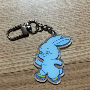 뉴진스 토끼 키링 블루 (개봉) 이미지