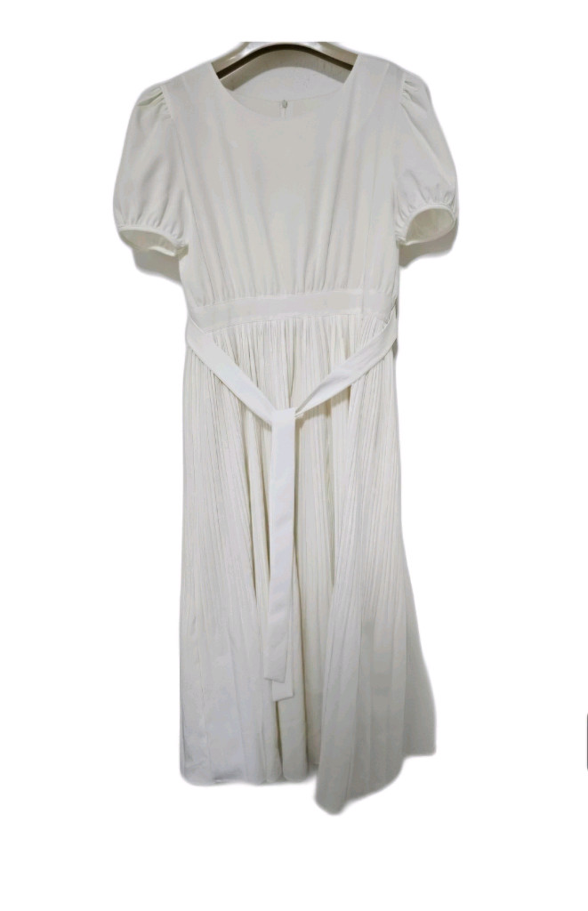 my Yoon. 화이트 플리츠 스타일 롱원피스 55-55반 이미지