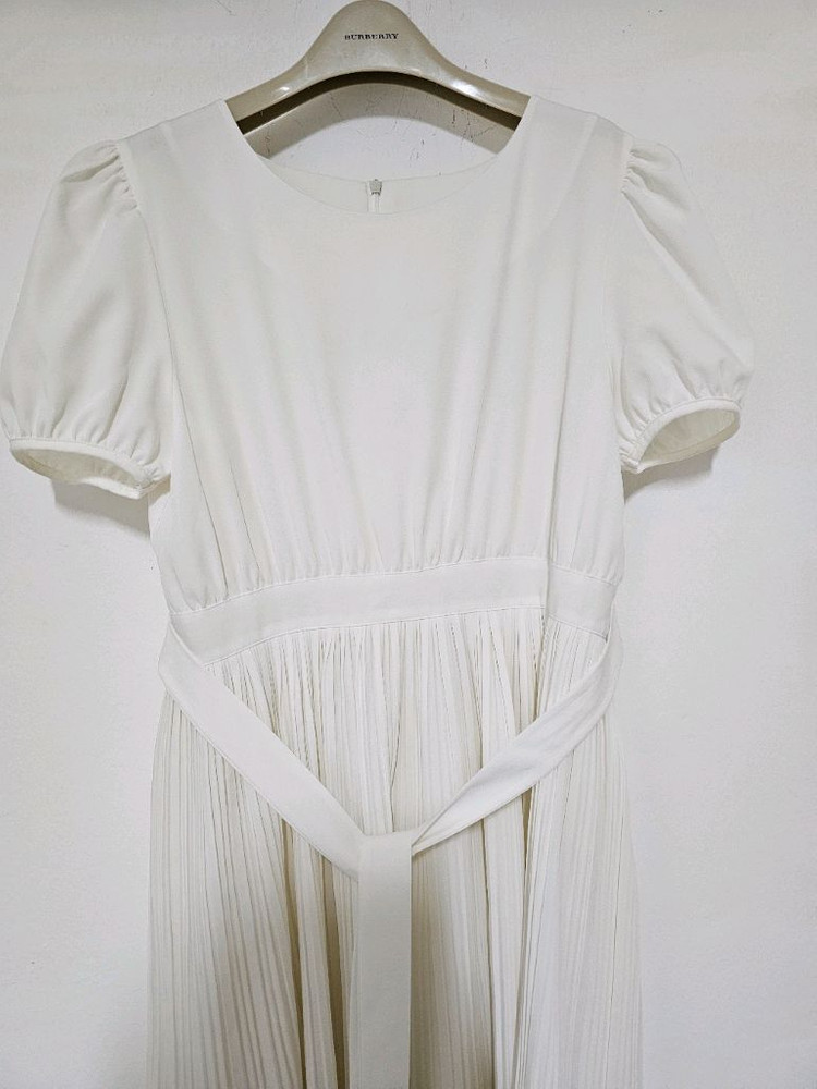 my Yoon. 화이트 플리츠 스타일 롱원피스 55-55반 이미지