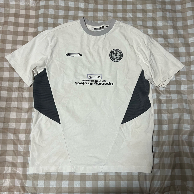 오프닝프로젝트 반팔 화이트 1 무지티 반팔티 흰색 공용 이미지