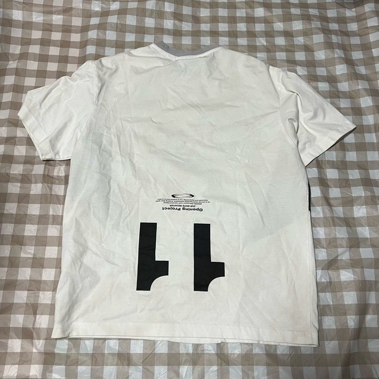 오프닝프로젝트 반팔 화이트 1 무지티 반팔티 흰색 공용 이미지