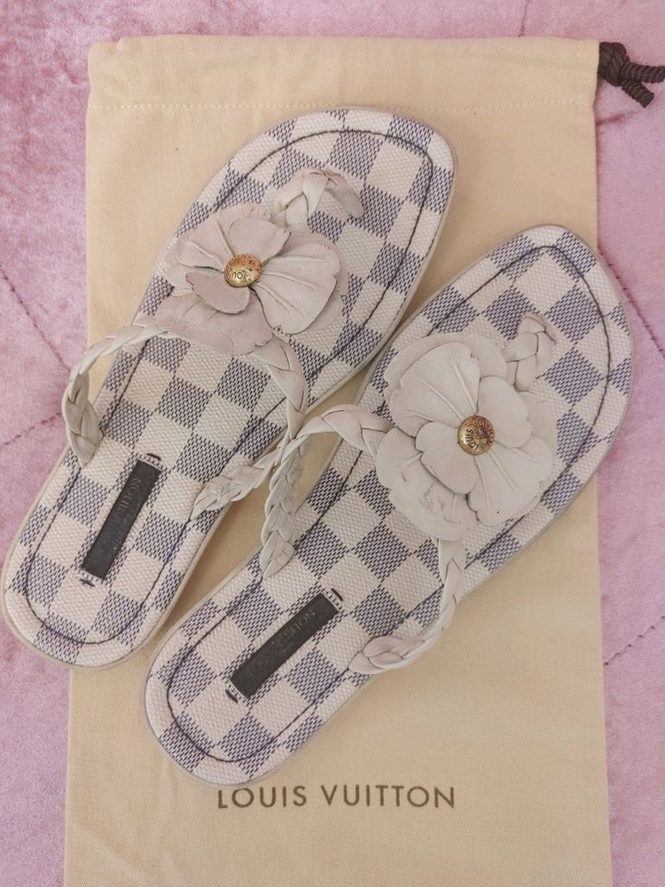 정품- 루이비통 다미에 슬리퍼 이미지