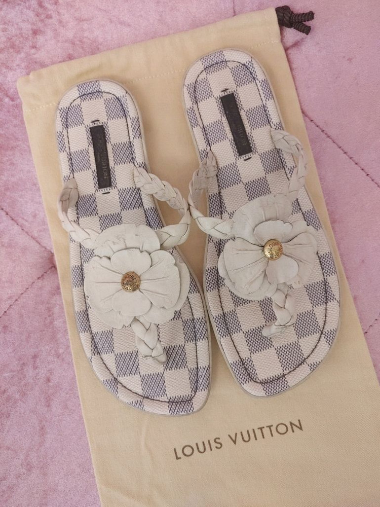 정품- 루이비통 다미에 슬리퍼 이미지