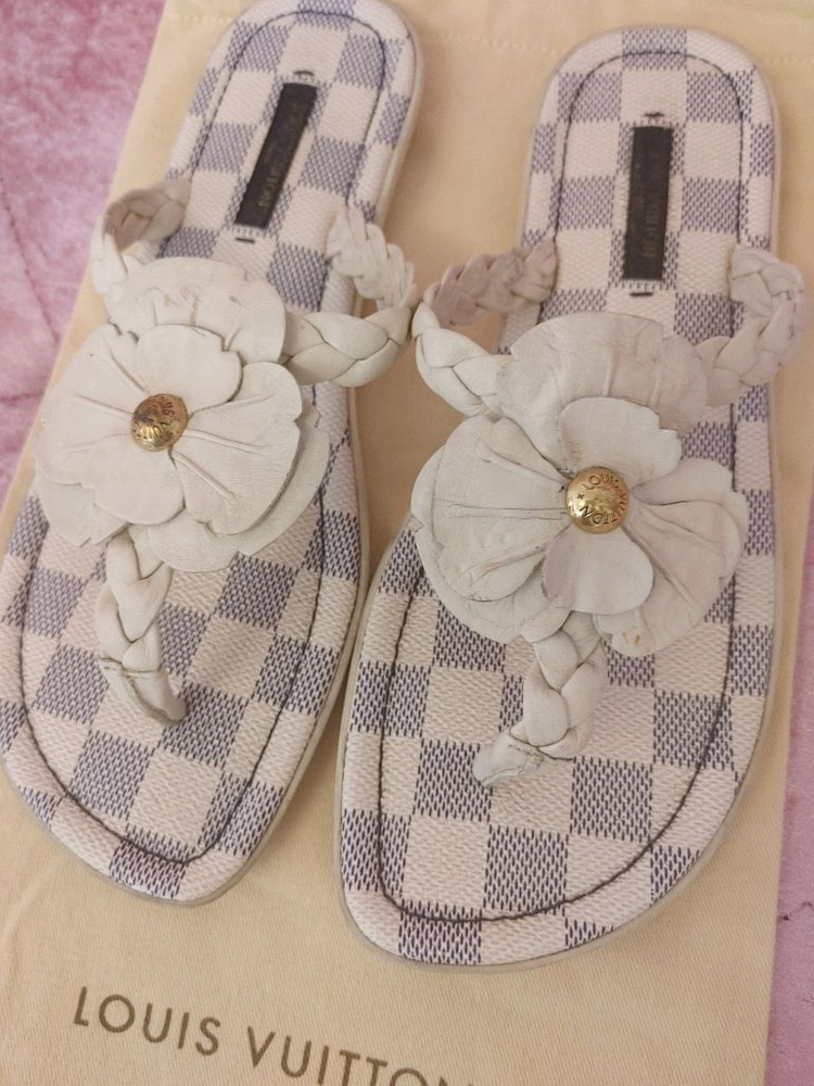 정품- 루이비통 다미에 슬리퍼 이미지