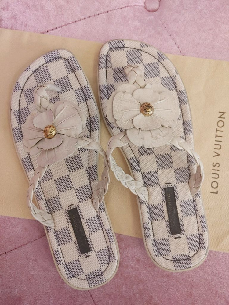 정품- 루이비통 다미에 슬리퍼 이미지