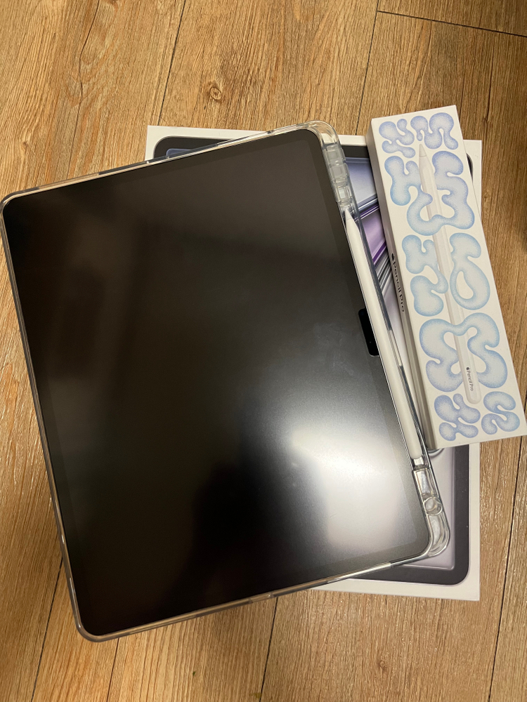 아이패드 에어 M2 128gb WiFi 13인치 (스페이스그레이) + 애플펜슬 프로 + 케이스/파우치 이미지