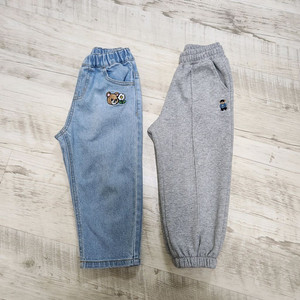 로토토베베 데님&스파오키즈 기모조거팬츠_110+바브키즈 오버롤9호 이미지