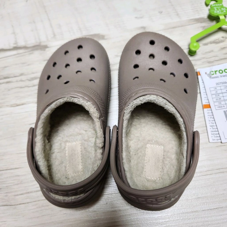 털크록스 클래식 라인드 클로그 토들러 머쉬룸 207009-2YB_c9 이미지