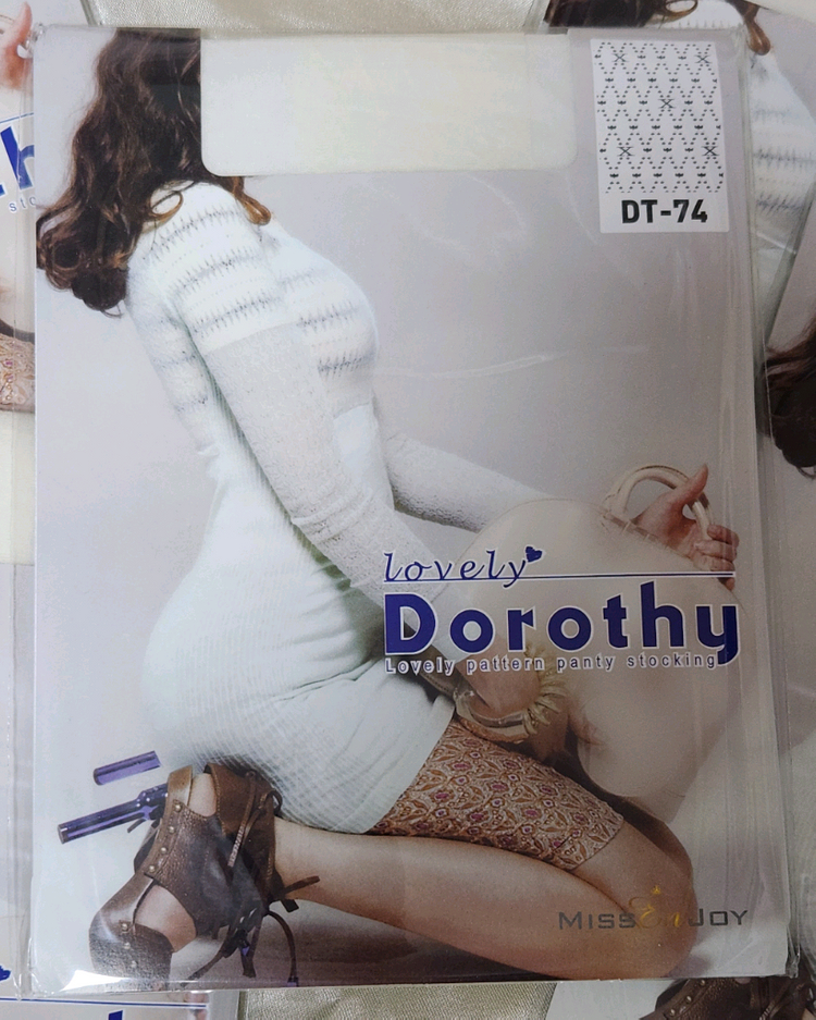 미센조이 Lovely Dorothy 패턴 팬티스타킹(아이보리) 이미지