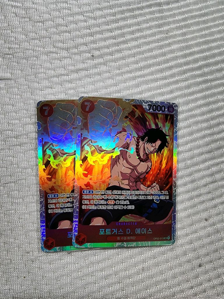 원피스 카드 에이스 SR 이미지