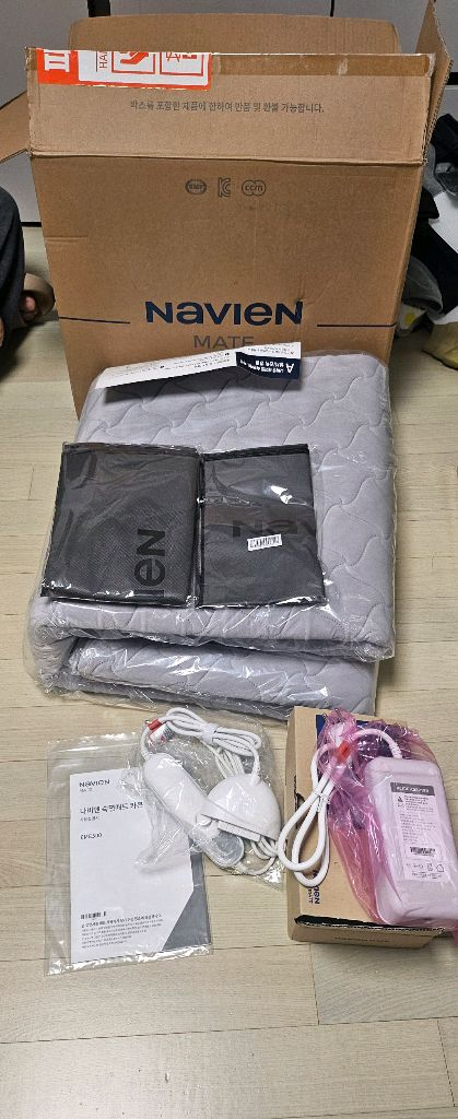 (새상품 무상as)경동나비엔 워셔블 카본온열매트 전기장판 더블사이즈 이미지