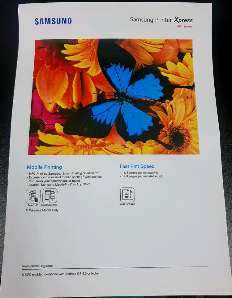 삼성 컬러 레이저 복합기/프린터 (SL-C486W) 이미지