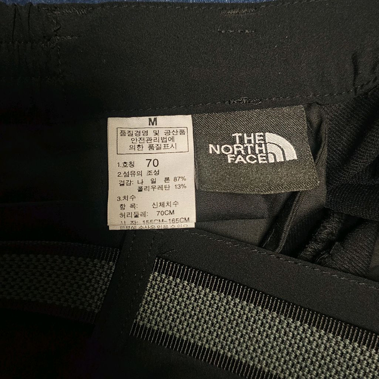 27인치 노스페이스 여성 블랙 아웃도어 등산 바지 이미지