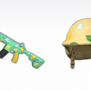 배그 레몬 엠포 헬멧 세트 이미지