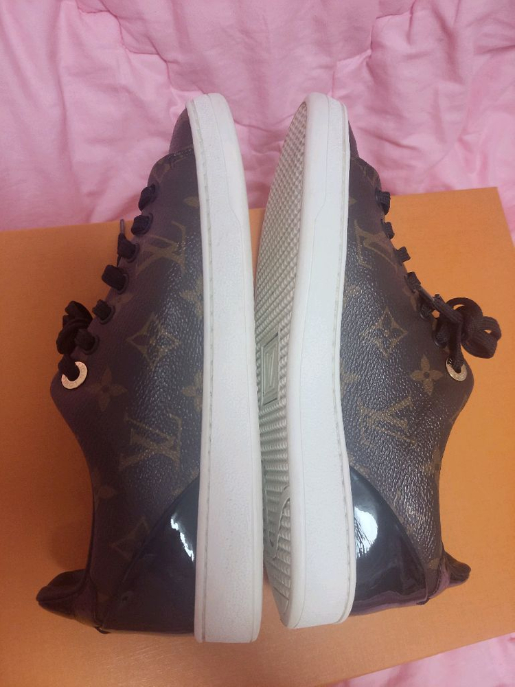 정품)급처명품세탁완료상태좋음!루이비통 프론트로우 모노그램 스니커즈 운동화 공홈가 150만원 이미지