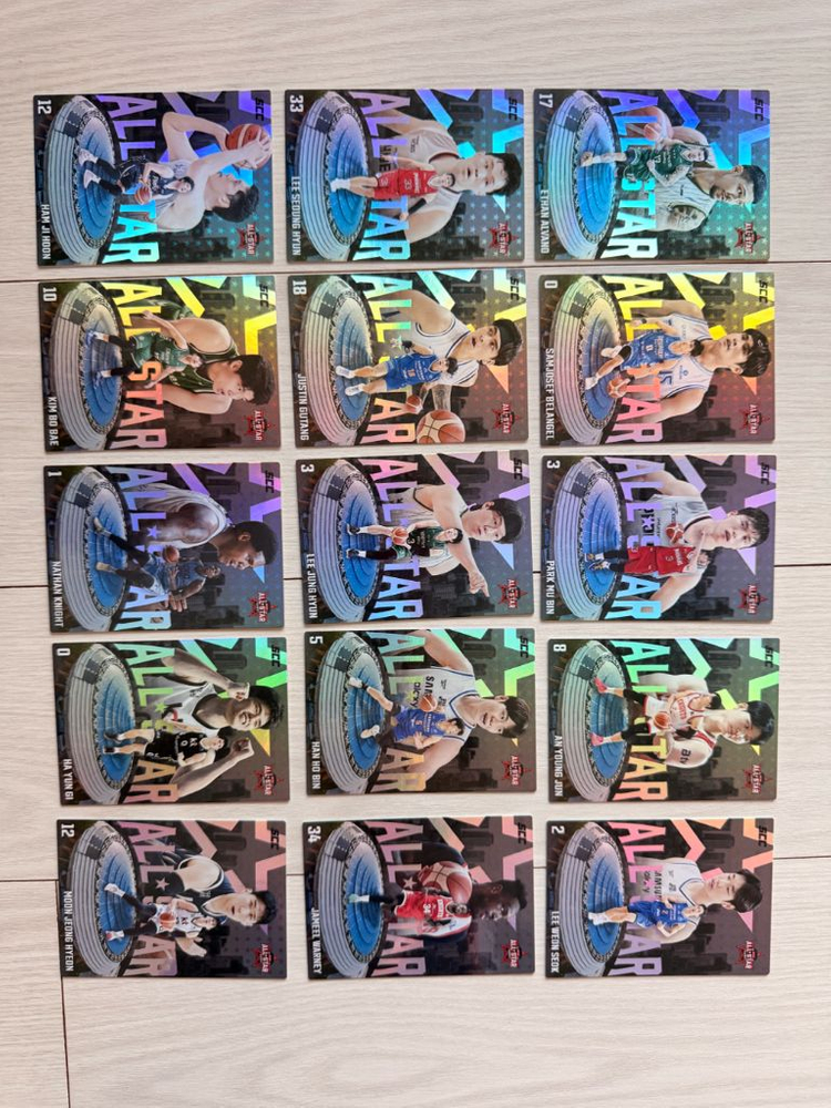 KBL 카드 (구단별 일괄 판매) / 올스타 카드 (2장 이상 거래) 이미지