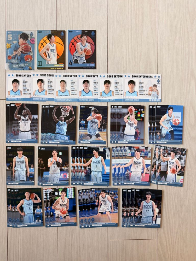 KBL 카드 (구단별 일괄 판매) / 올스타 카드 (2장 이상 거래) 이미지