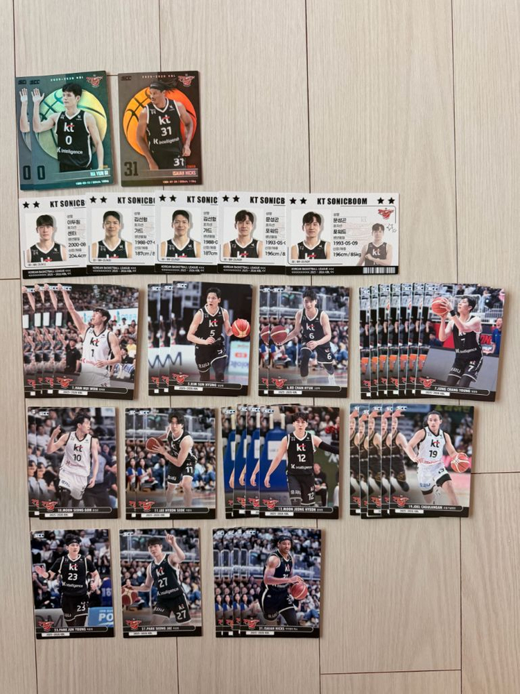 KBL 카드 (구단별 일괄 판매) / 올스타 카드 (2장 이상 거래) 이미지