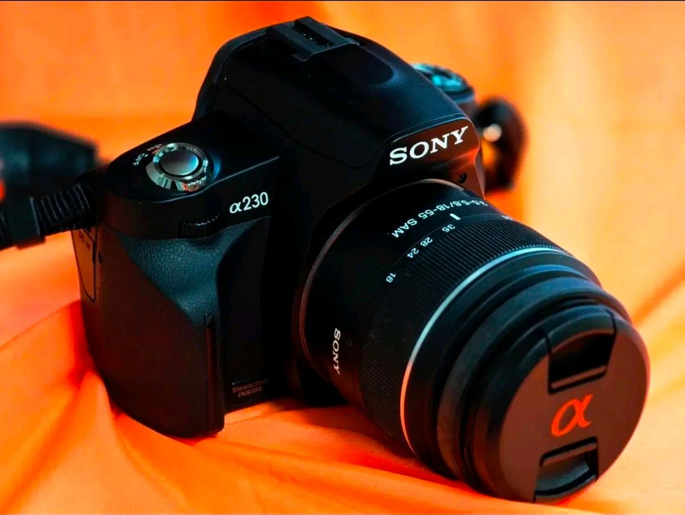 소니 Alpha a230 DSLR 카메라 풀세트 이미지