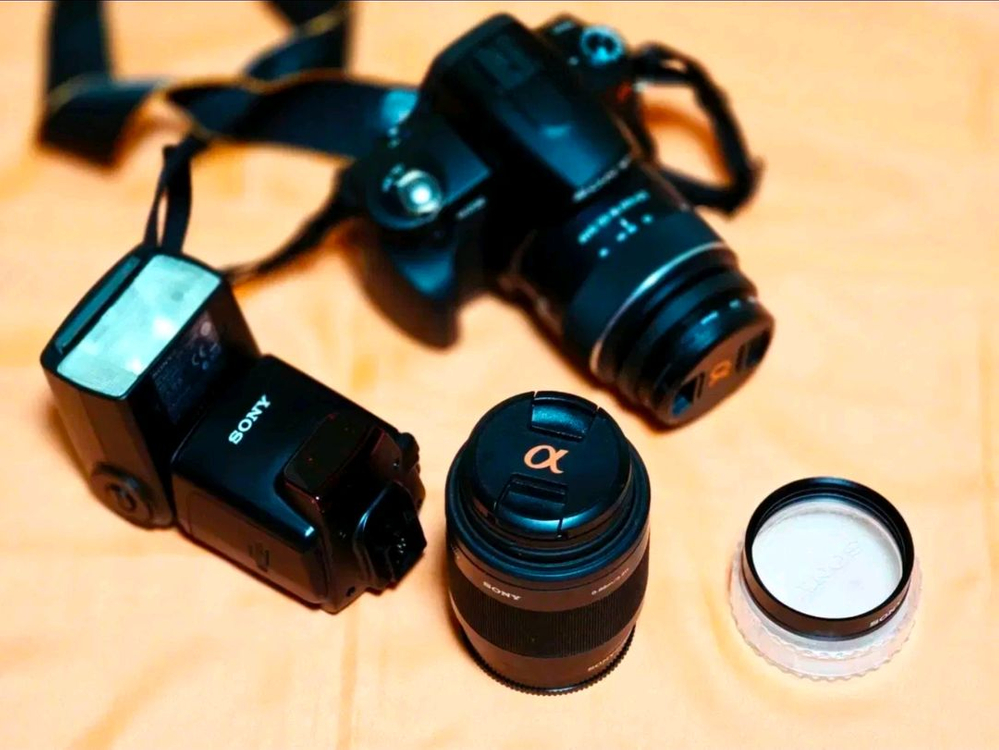 소니 Alpha a230 DSLR 카메라 풀세트 이미지