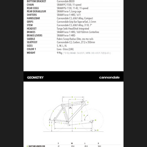 캐논데일 슬레이트se 그래블자전거 이미지