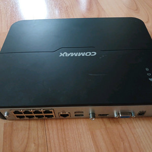 코맥스 8채널 NVR PoE 본체와 CCTV 카메라6대. 이미지