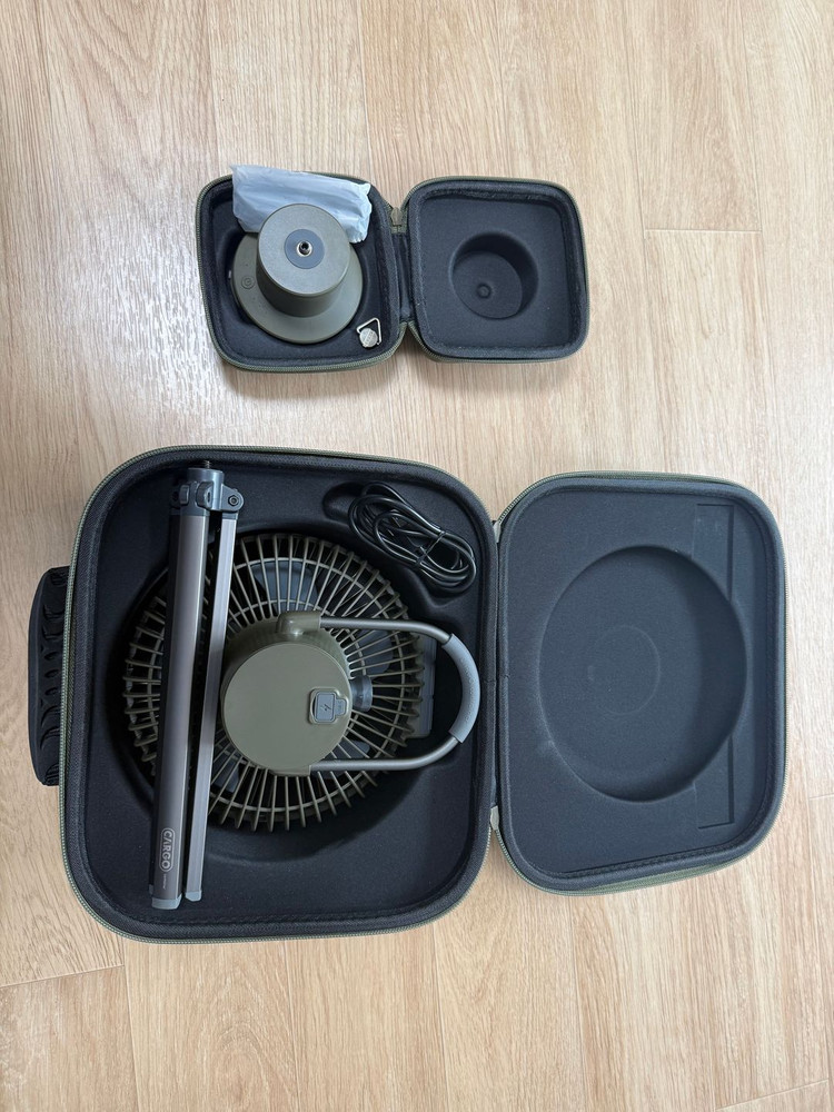 카고컨테이너 휴대용 선풍기 무선 회전 이미지