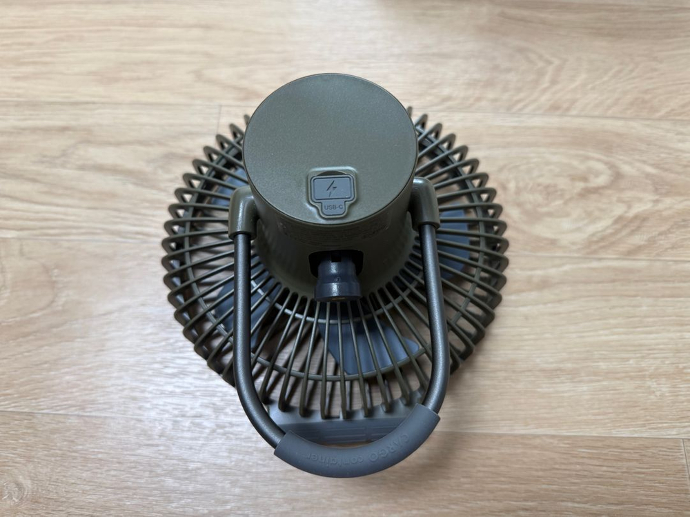 카고컨테이너 휴대용 선풍기 무선 회전 이미지