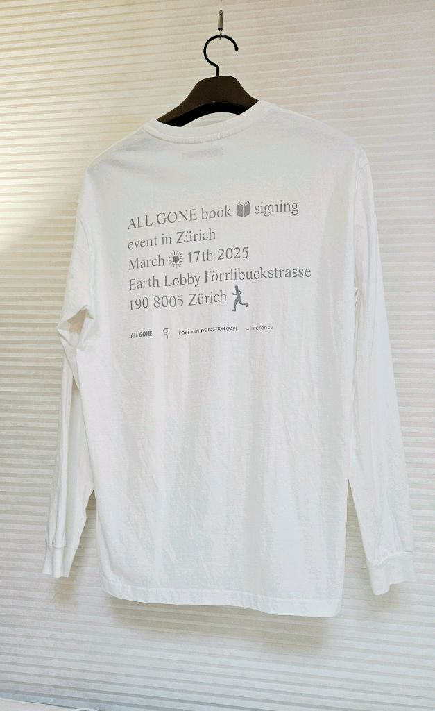 PAF] 포스트 아카이브 롱슬리브리스 긴팔티 화이트 이미지