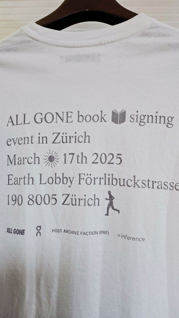 PAF] 포스트 아카이브 롱슬리브리스 긴팔티 화이트 이미지