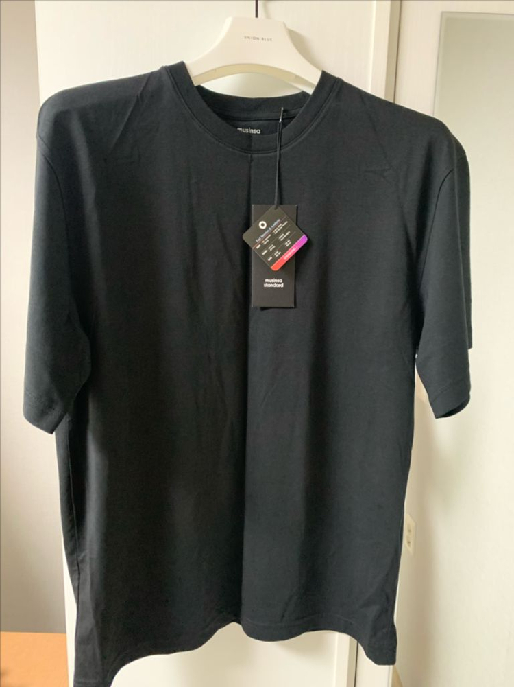 무탠다드 쿨탠릴렉스핏 반팔블랙,에크루2종s사이즈 일괄판매 이미지