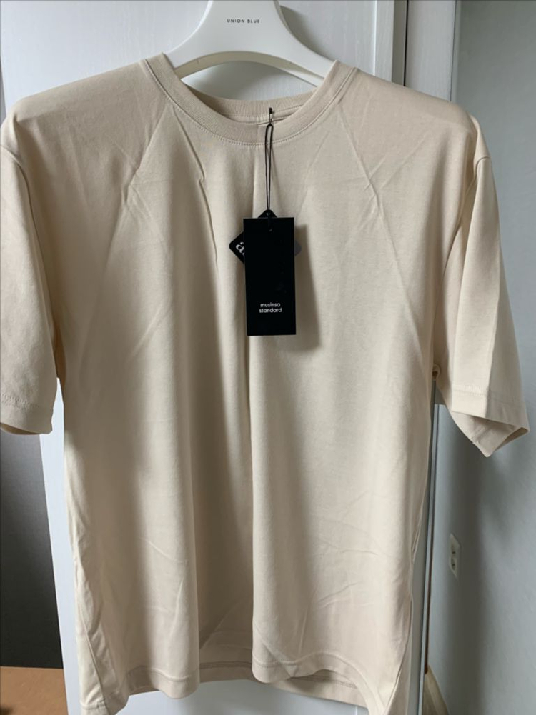 무탠다드 쿨탠릴렉스핏 반팔블랙,에크루2종s사이즈 일괄판매 이미지