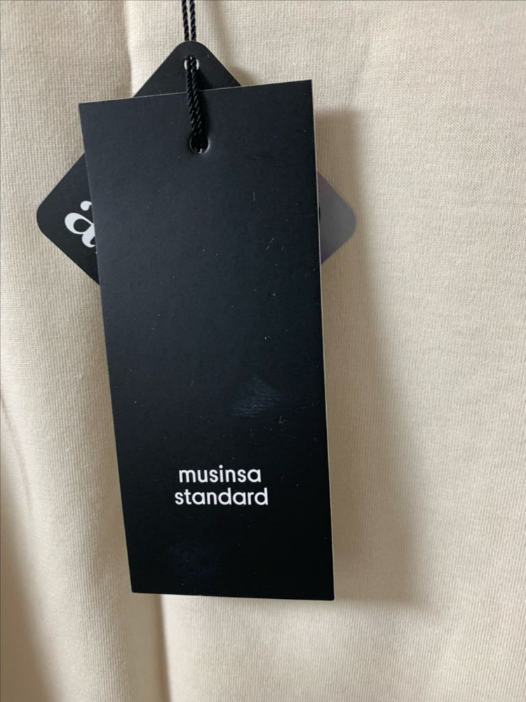 무탠다드 쿨탠릴렉스핏 반팔블랙,에크루2종s사이즈 일괄판매 이미지