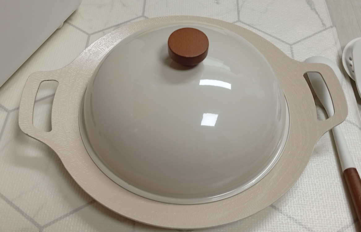 바겐슈타이거 인덕션 IH 세라믹 그리들팬 아이보리 세트 판매 합니다 이미지