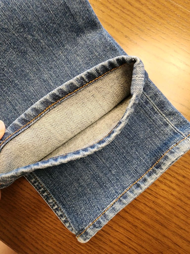 라피 슬림핏 청바지 후드 자켓 이미지