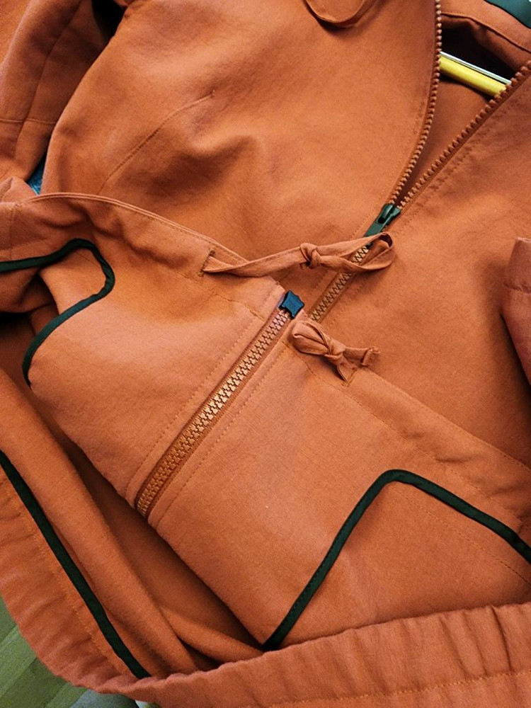 라피 슬림핏 청바지 후드 자켓 이미지