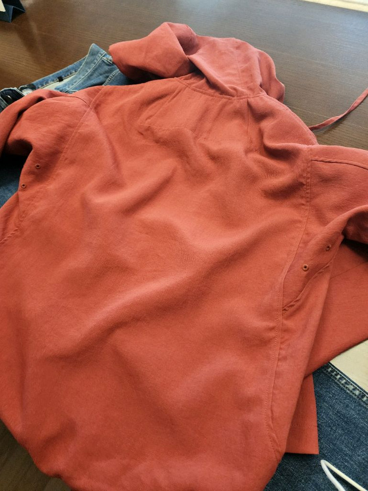 라피 슬림핏 청바지 후드 자켓 이미지