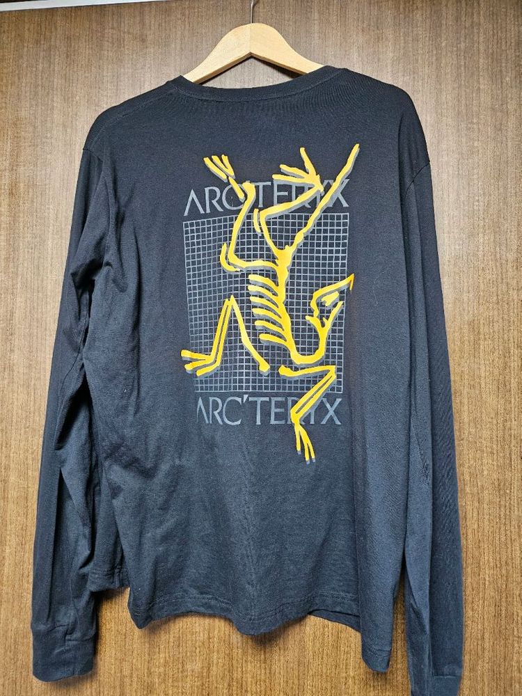아크테릭스 아크멀티 버드 로고 롱슬리브 티셔츠 블랙 xl 이미지