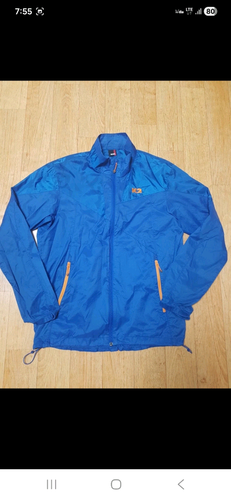 (정품최상) K2 남성 초경량 냉감소재 블루 바람막이 자켓, 100 이미지