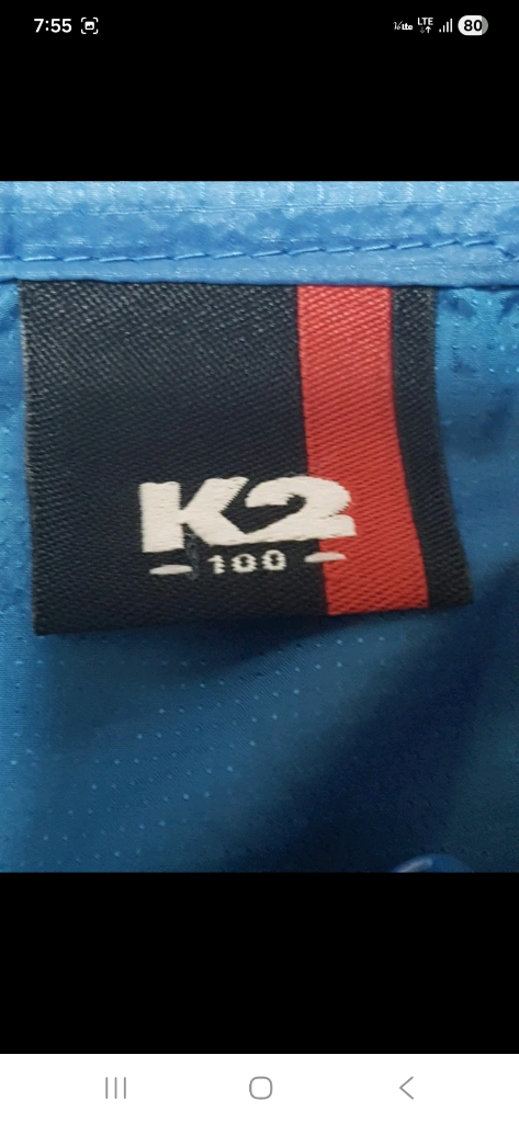 (정품최상) K2 남성 초경량 냉감소재 블루 바람막이 자켓, 100 이미지