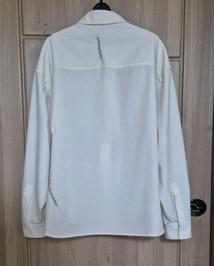 자라 옴므 콘트라스트 스티치 오버셔츠 (남성)L 이미지