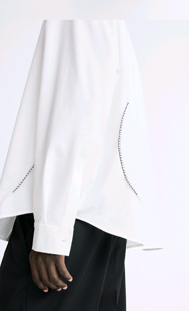 자라 옴므 콘트라스트 스티치 오버셔츠 (남성)L 이미지