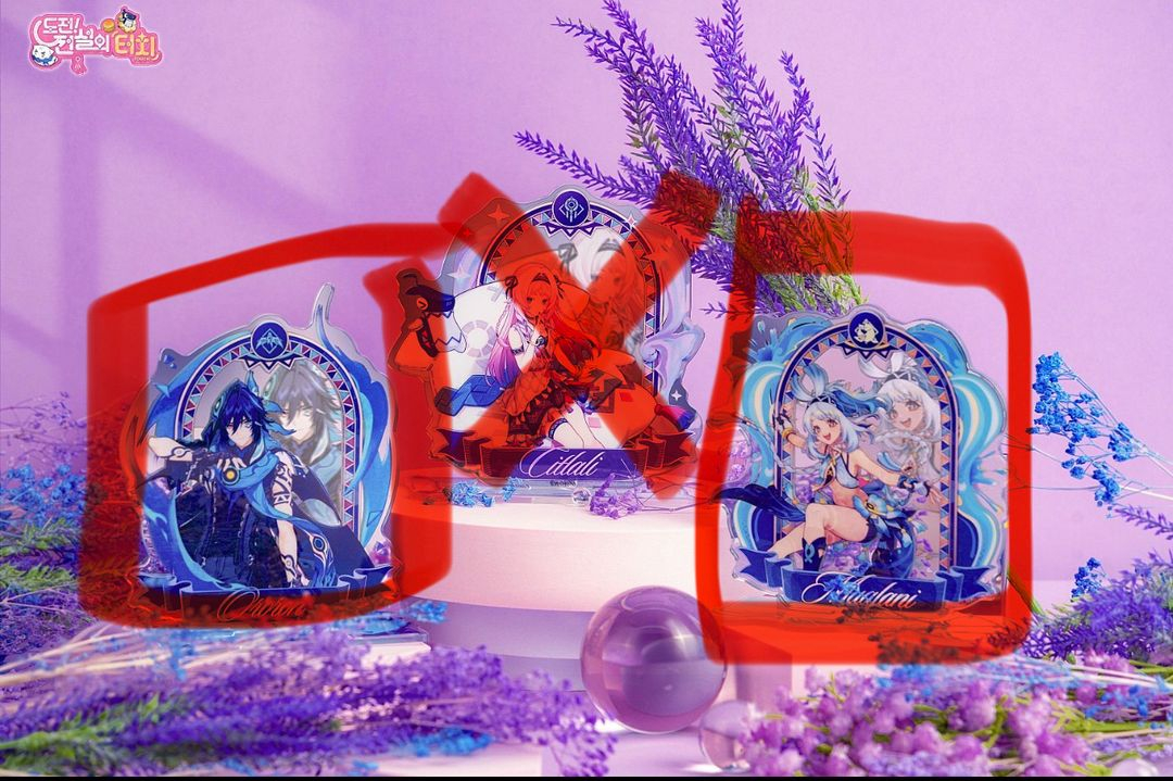 원신 맘스터치 콜라보 말라니 올로룬 아크릴, 포카(리딤O) 이미지