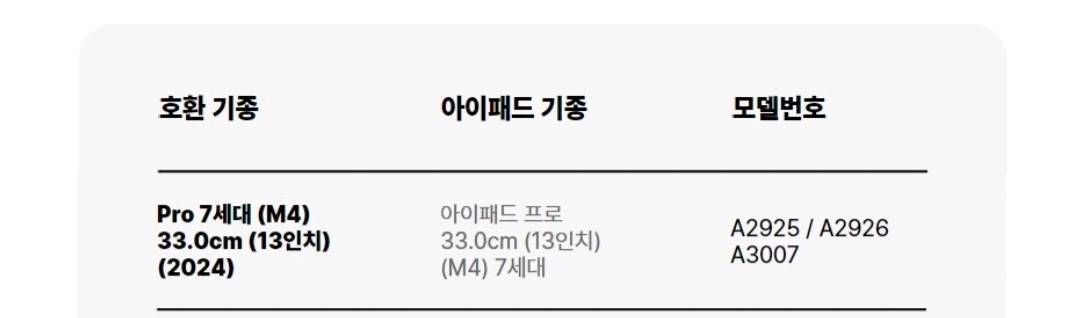 [니케] 아이패드 프로 7세대 13인치 M4 투명 케이스 이미지