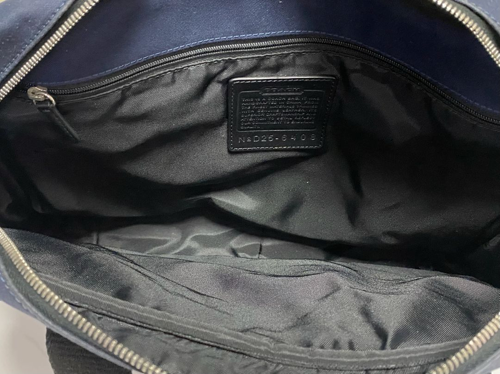 남성 코치 네이비 크로스 메신저백 100% 정품 Coach 서류 가방 이미지
