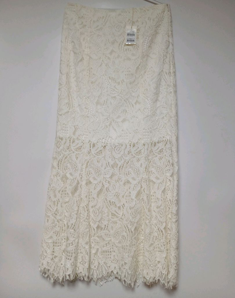 새상품 마쥬 아이보리 레이스 스커트 이미지