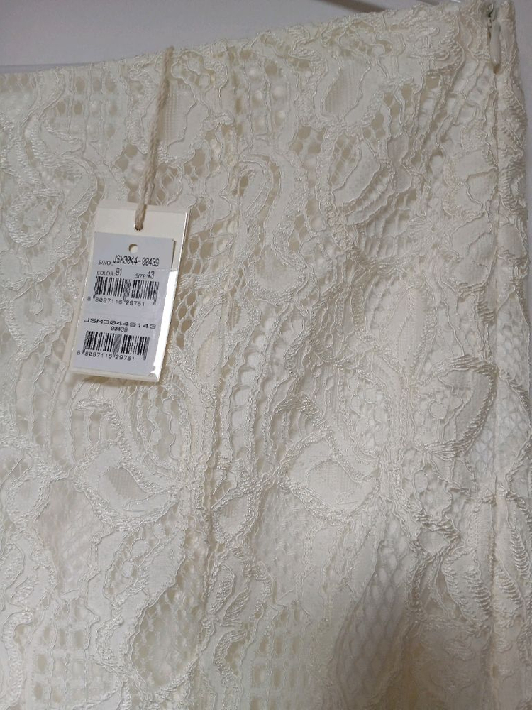 새상품 마쥬 아이보리 레이스 스커트 이미지