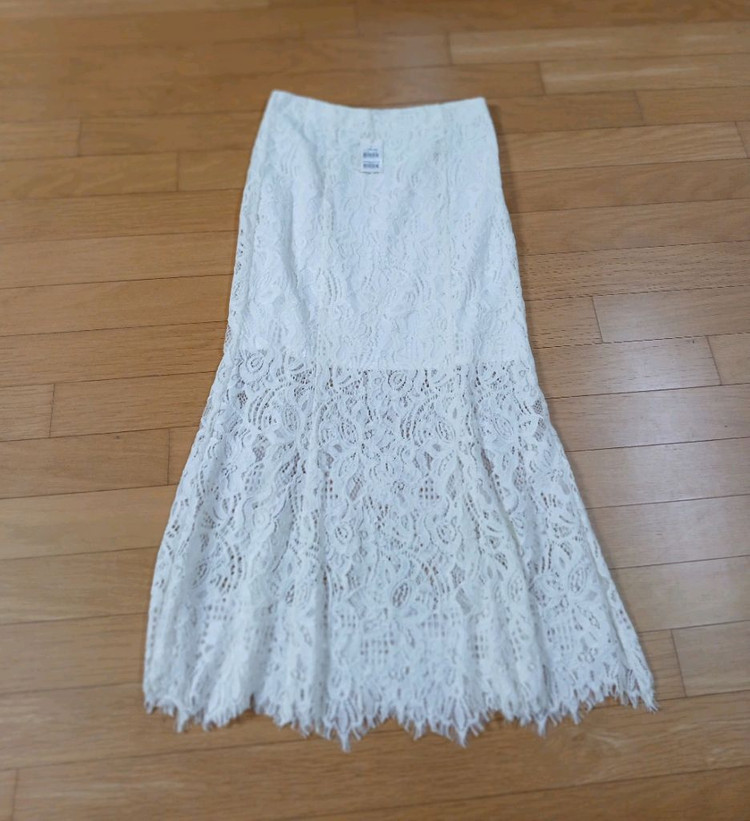 새상품 마쥬 아이보리 레이스 스커트 이미지